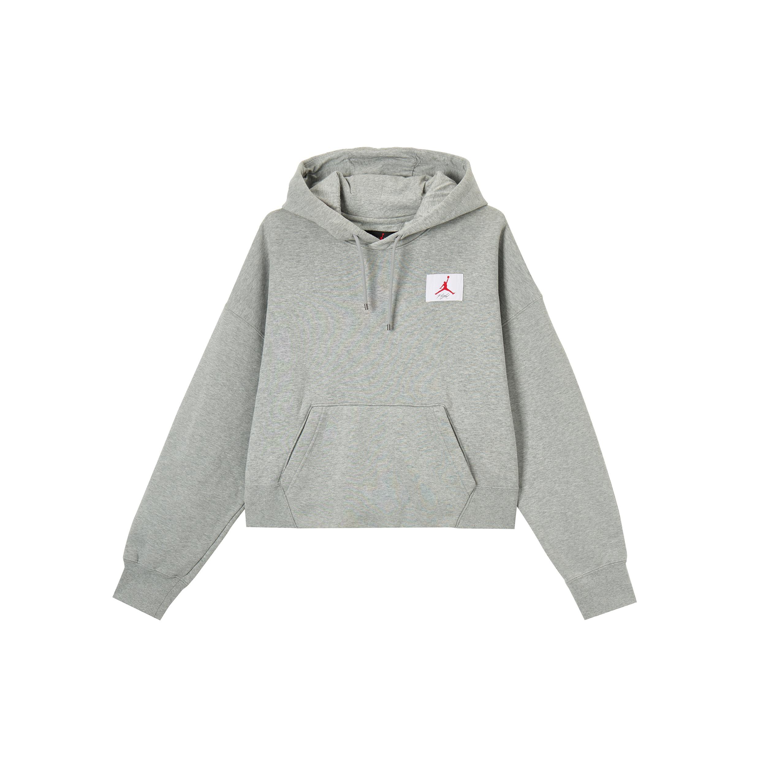 (WMNS) Air Jordan Fleece Hoodie Grey Women s DB9067-063 S