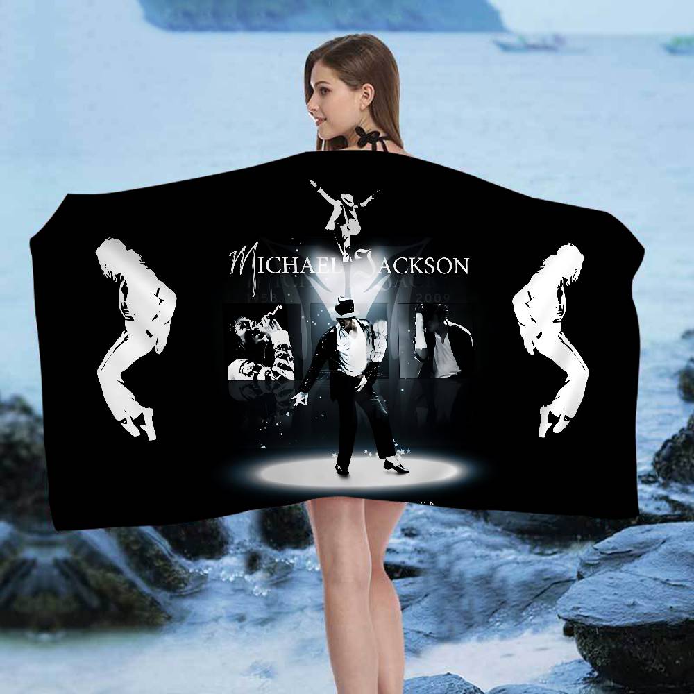 MJ King Of Pop M-Michael J-Jackson Microfiber Blanket Quick Drying Beach Towels Printing Super Absorbent Pool Towel Blanket