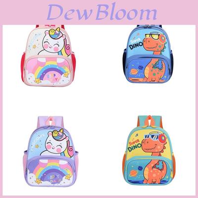 Cartoon Dinosaur Unicorn Backpack For Toddlers With Breathable Nylon For School Use