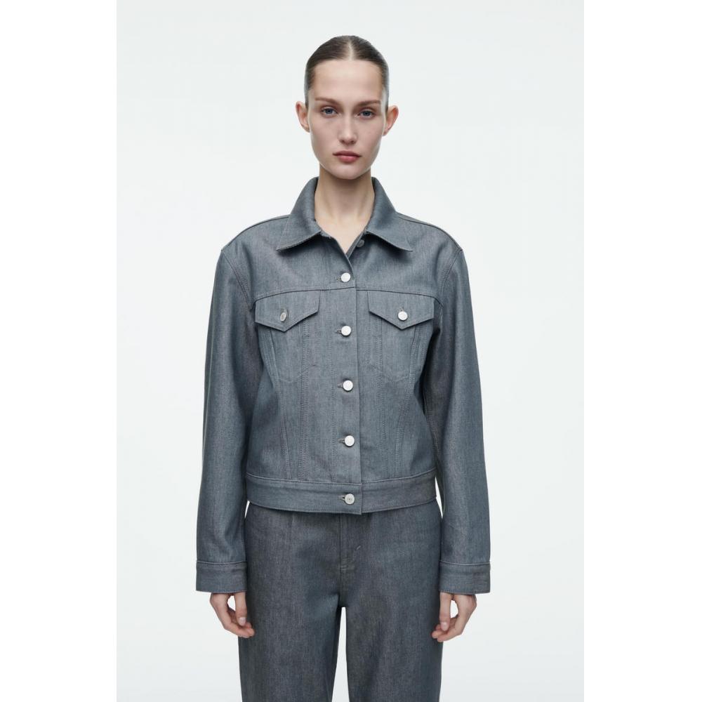 

Cos Japan Oversized Raw Denim Jacket low gray/XXS