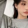 Korean Niche Design Simple Irregular Geometric Earbud Earrings New Trend