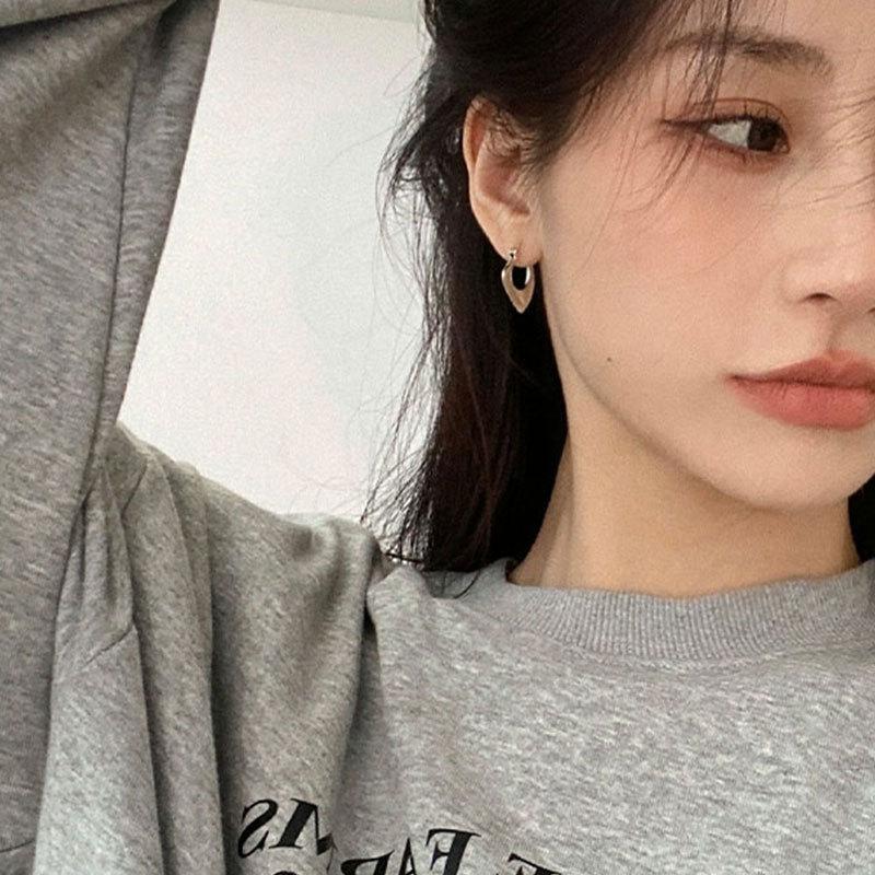 Korean Niche Design Simple Irregular Geometric Earbud Earrings New Trend