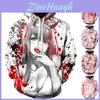 Gemütlicher Und Stilvoller Anime Darling In The Franxx Zero Two Muster Unisex Hoodie