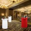 High Top Table Covers Spandex Christmas Round Bar Table Skirt Washable Festive Banquet Decoration Supplies For Indoor Outdoor