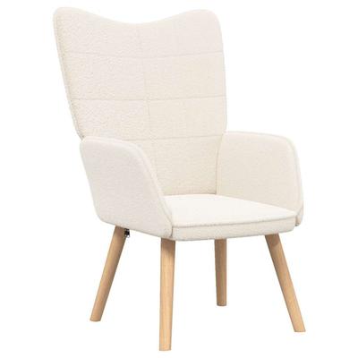 Cream Armchair 62 X 67 X 95.5 Cm Sherpa Fabric