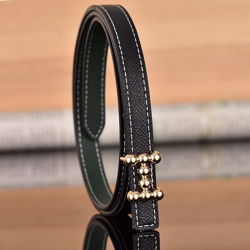 1.3cm Classic Belt Luxury Designer Famous Brand High Quality Leather Hot Women Belts For Dress