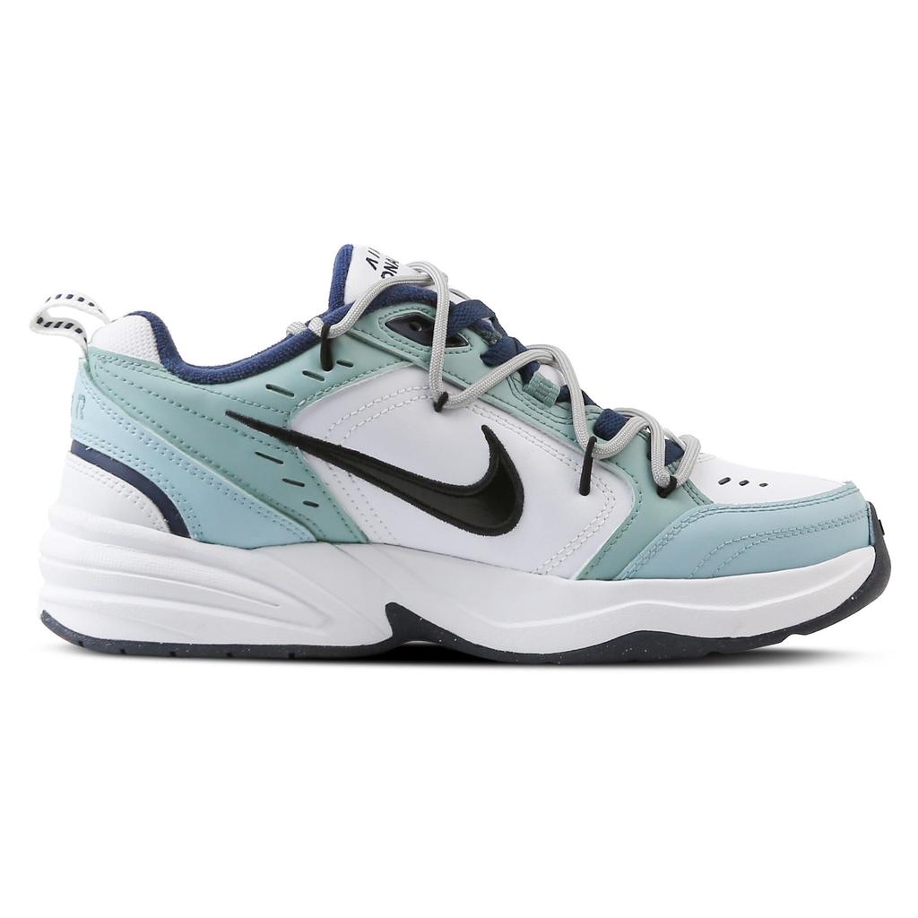 Nike Air Monarch 4 Light Path Through Mist Abrasion Resistant Slip Resistant Low top Chunky Sneakers Unisex White Green 415445-102(Team686-)
