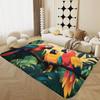 Bird Pattern Floor Mat  Various Styles with Cranes Toucans and Sunset Sky Scenes NonSlip Rug for Home Decor