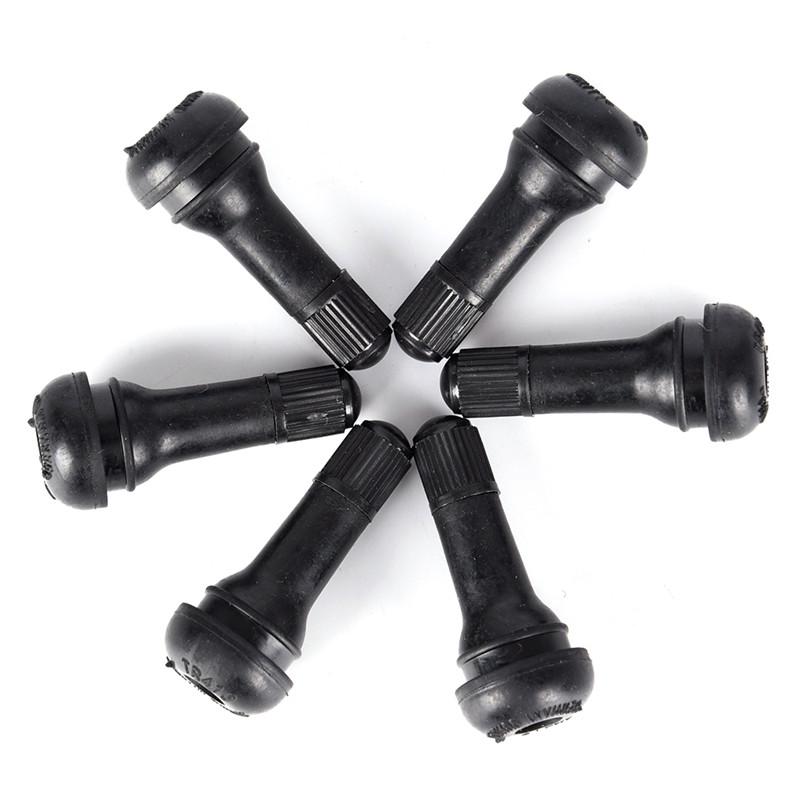 5pcs /Set Black Tr413 Tubeless Car Wheel Tire Valve Stems with Caps Tyre Rubber