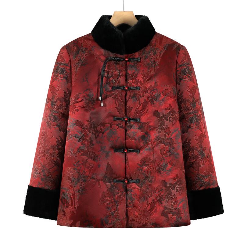FENGXIAO Mid-Aged Women's Chinese Style Winter Padded Jacket