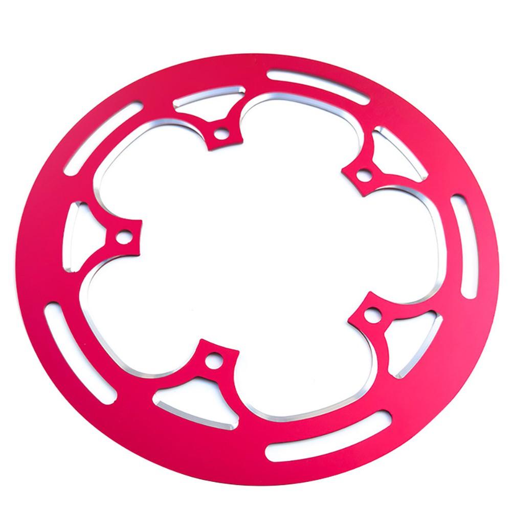130mm For BCD Chainring Guard Aluminum Alloy for Protecting Bike Gear 50T красный