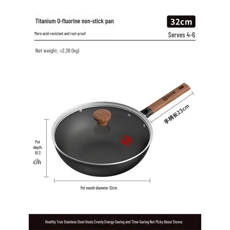 Kobach Titanium Non-stick Wok & Soup Pot Set