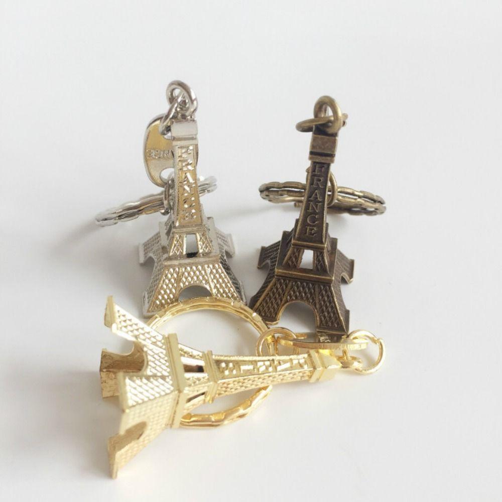 Vintage Eiffel Tower Bag Pendant Fashion Paris Keyring Creative France Tower Keychain Bag Hanging