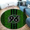 Hannover 96 Round Area Rug,Carpet Rug for Living Room Bedroom Sofa Playroom Decor,Non-slip Floor Mat