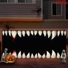 Halloween Extra Large Bloody Vampire Teeth Garage Door Flag - Vibrant outdoor decoration durable polyesterzyc