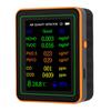 Air Quality Detector Index CO2 TVOC HCHO PM2.5 PM10 Temperature Humidity Tester TFT Color Display Curve Viewing Black