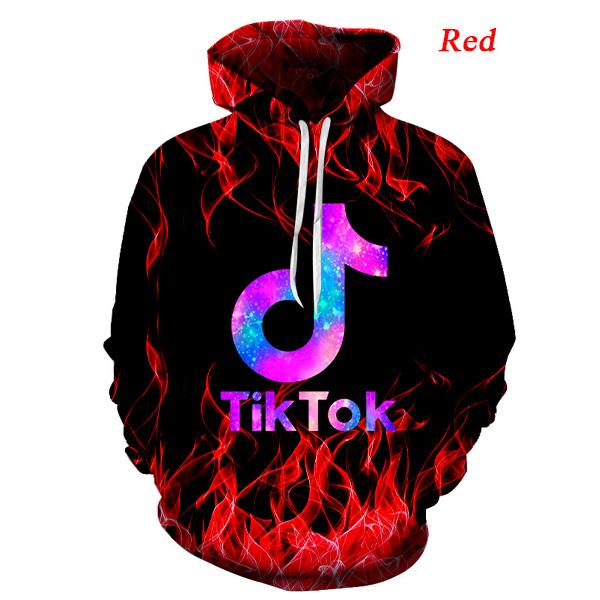 Red Tiktok Sweater Kind Buy 2021 Fashion New Tik Tok Hooded