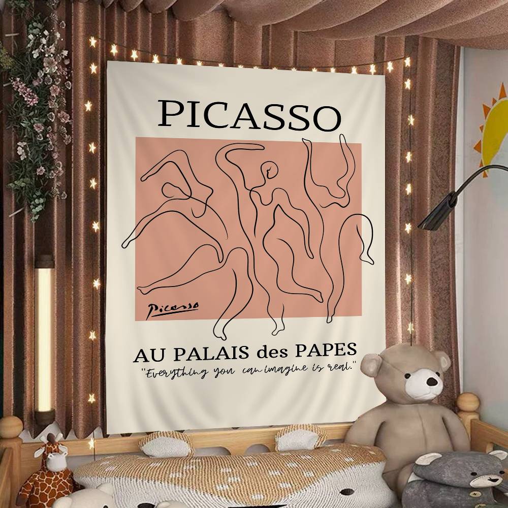Picasso Woman Cartoon Tapestry Home Decoration hippie bohemian decoration divination Home Decor