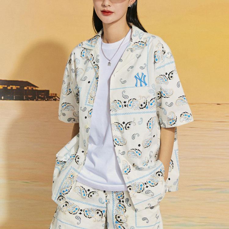 New MLB New York Yankees Shirt Unisex Ivory 3AWSP0123-50IVS