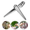 2Pcs Stainless Steel Bird Feed Scoop Parrot Feeding Tool Cage Food Added Feeder Bird Supplies Feed Scoop Pet Food Shovel