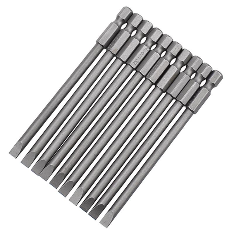 NiGao Magnetic Flat Head Drill Bit for Electric/Pneumatic Screwdrivers (75L/100L)