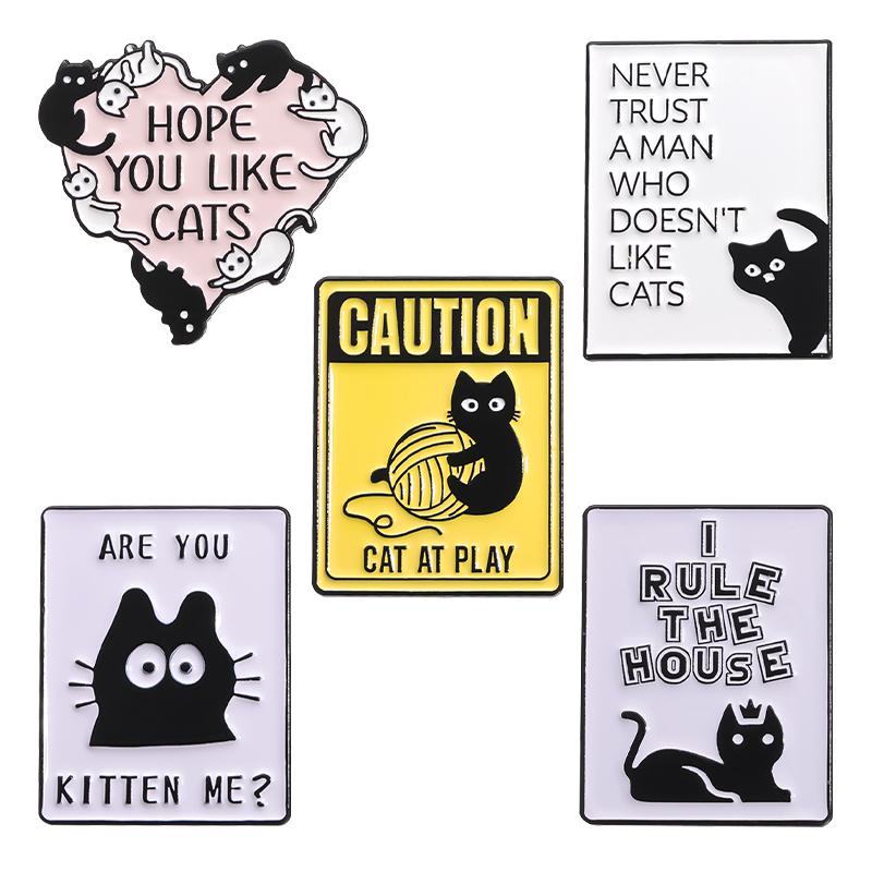 3-6 Stk./Set Tier-Serie Emaille-Anstecknadeln Capybara Frosch Cowboy Ente Killer-Huhn Broschen Reversabzeichen Schmuck Geschenk für Freunde