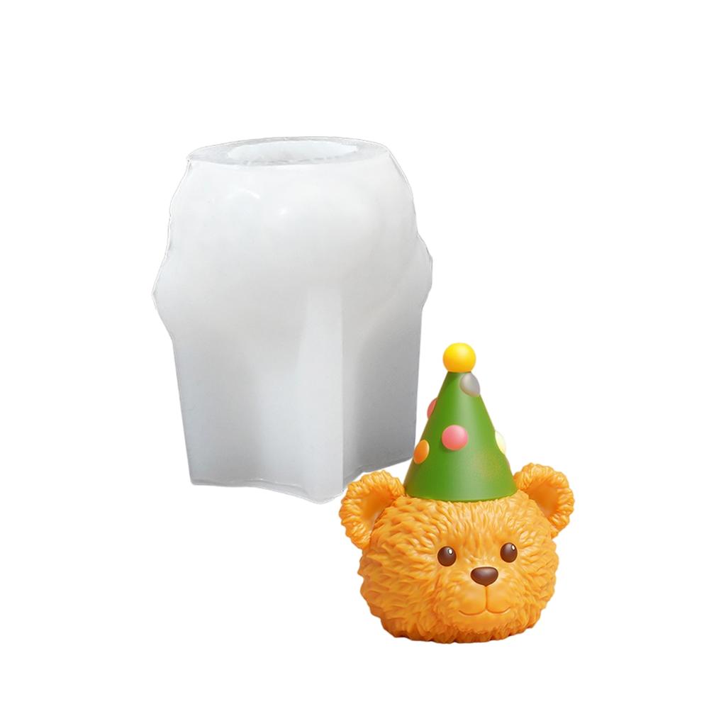 Resin Art Gießformen Flexible Silikonformen Basteln Bärenform Ornamentformen Geeignet für Heimdekorationen und Geschenk