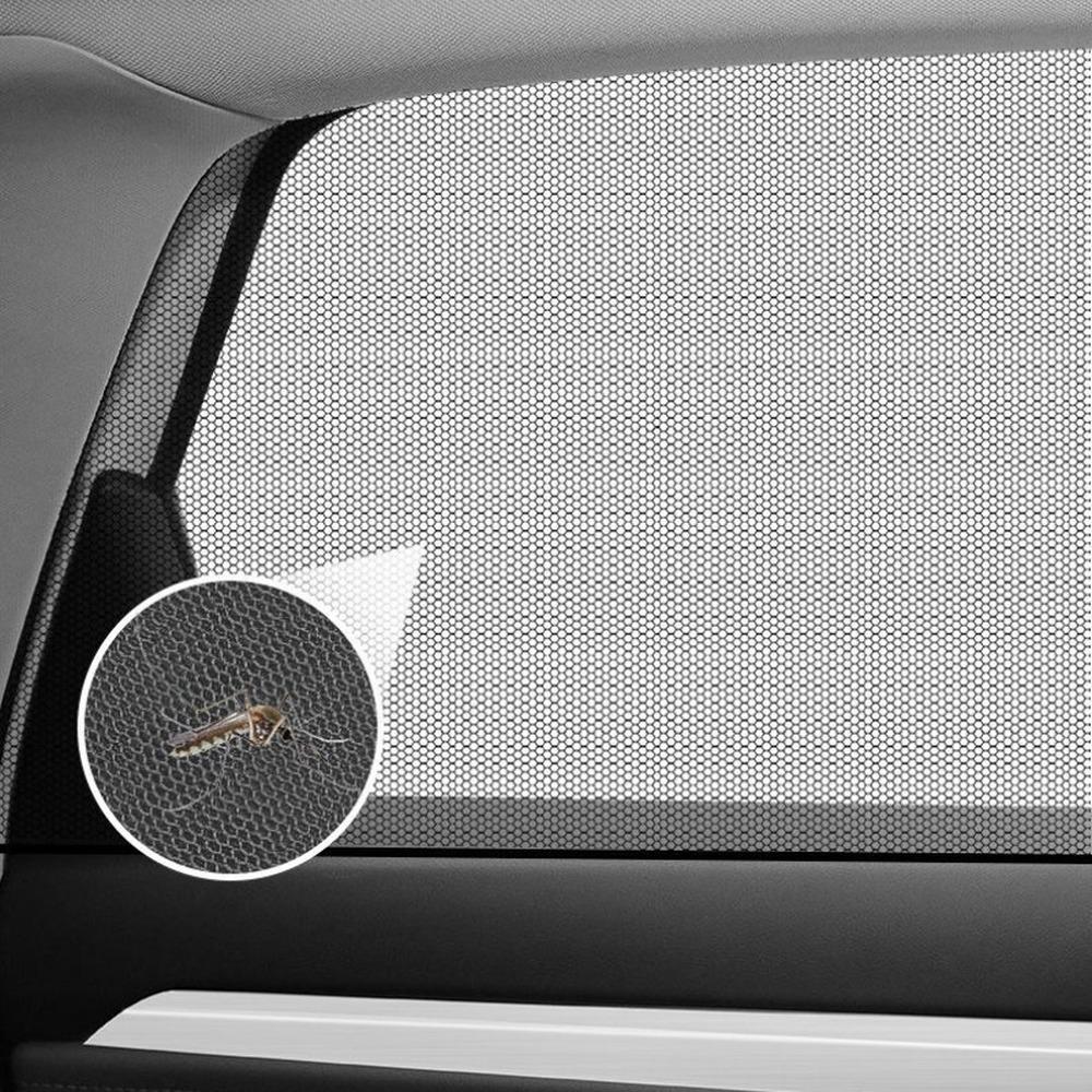 4PCS/1set Japanese Car Window Screen Door Covers SUV Universal Side Car Sun Window Shades for Baby Mesh Sleeve Car Mosquito Net