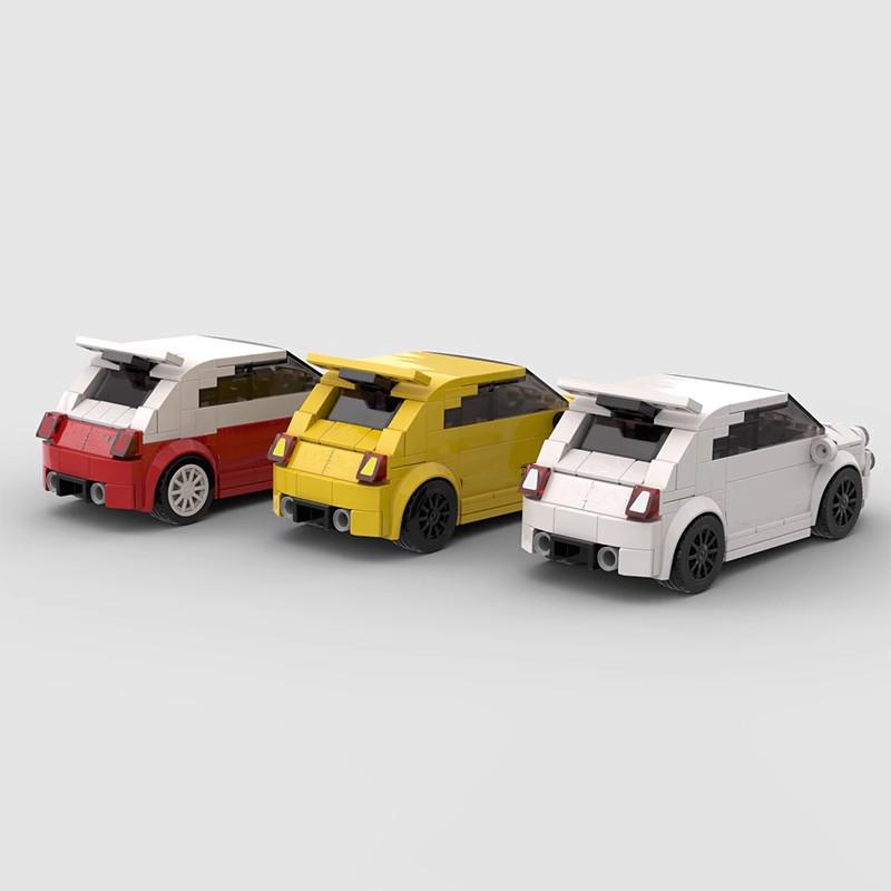 MOC Technical Car Ideas Abarths Fiated 595 and 695 Abarth Biposto Speed Vehicles Sets Building Blcoks Kid Toys Christmas Gift