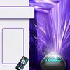 1Pc Water Ripple Star Top Night Light Girls Bedside Bedroom Aurora Dynamic Night Light Star Projection Light