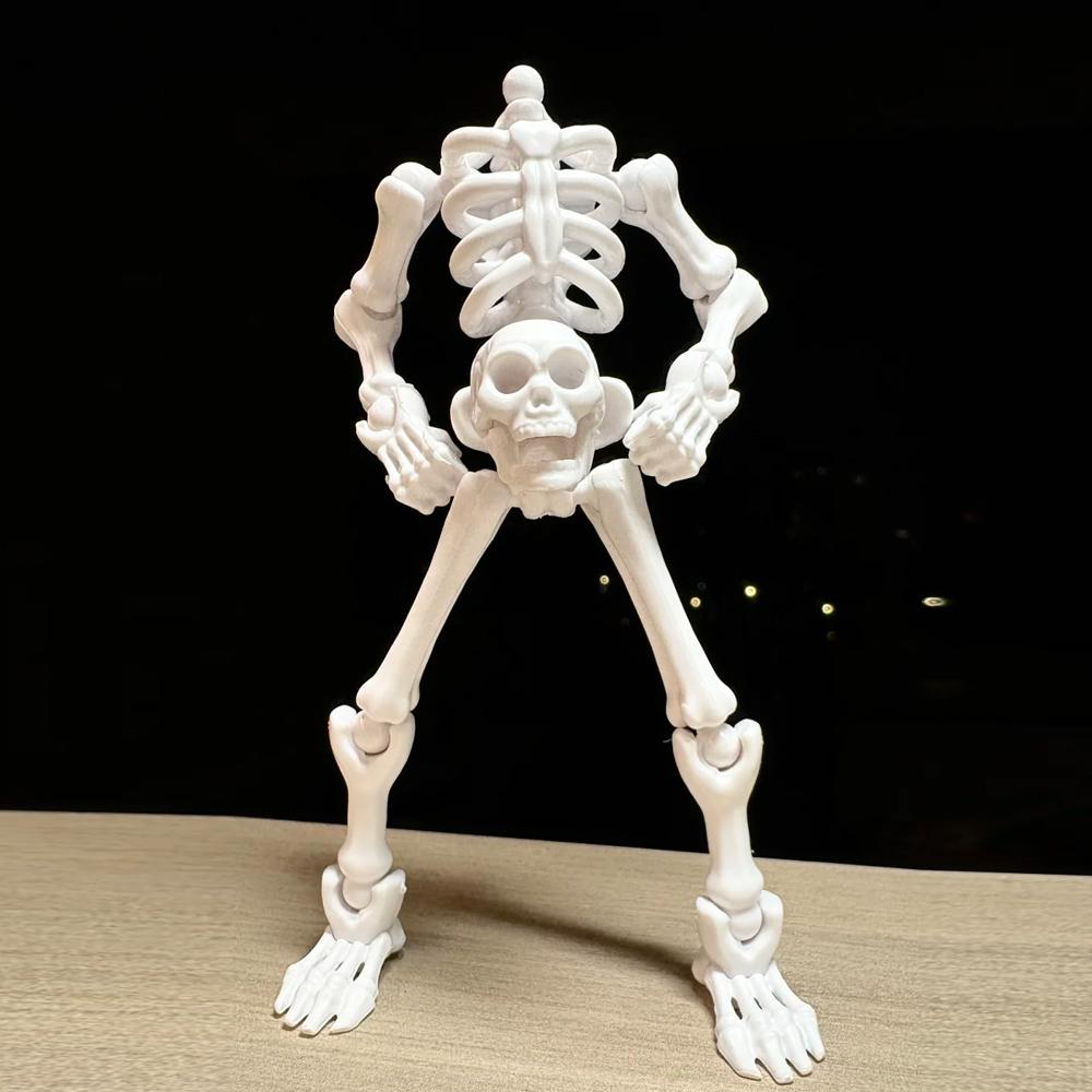 DIY Movable Skeleton Doll Multi-Joint Assembly Toy Funny Prank Figure Kids' Hands-On Model Easy To Build Collectible Gift