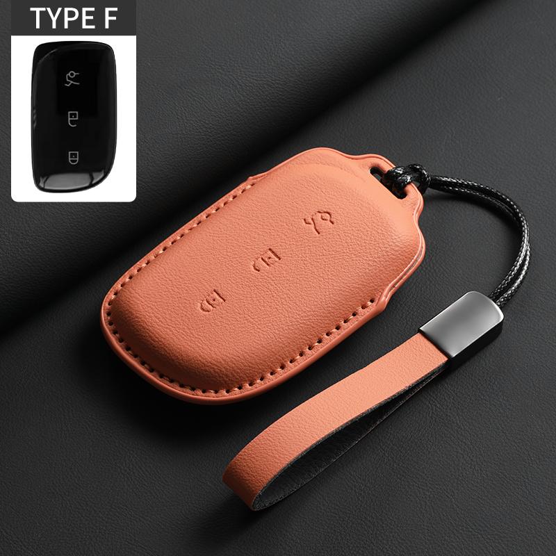 

Car Key Case Cover For Lynk & Co Z20 900 Z10 Leather Car Remote Key Case Cover Car Keychain Protector Shell Garnish Accessories