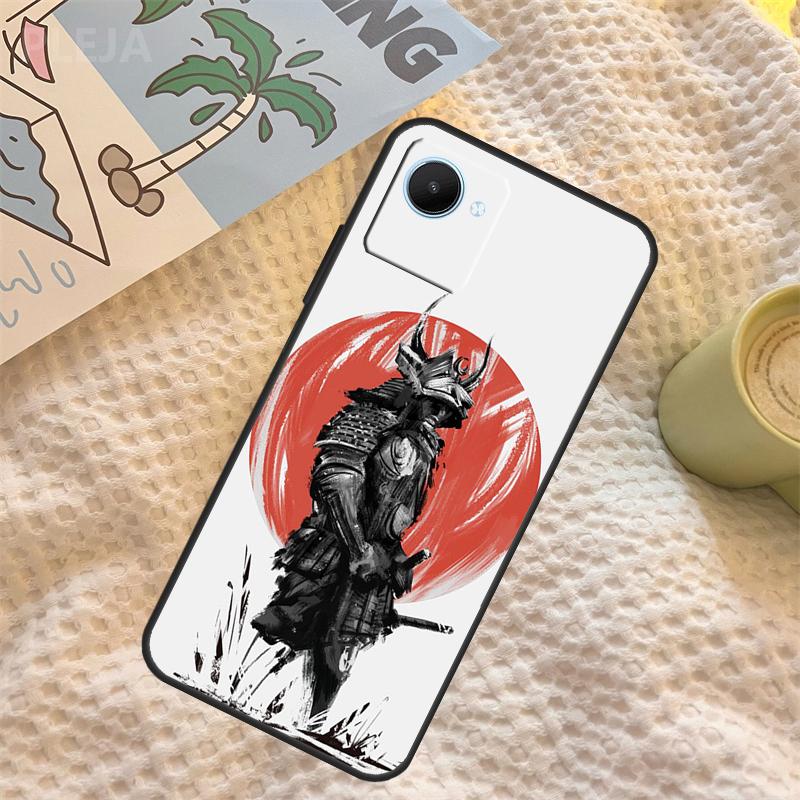 Samurai Oni Mask Case For Realme C71 C75 C61 C53 C55 C33 C63 C51 C65 C67 11 12 13 14 Pro Plus GT6 GT7 15 Pro