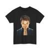 Mischievous Smirk Portrait Tee | Portrait T-Shirt