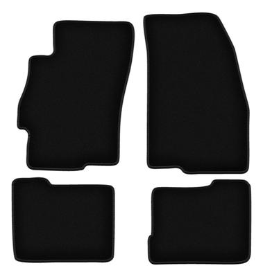 BASIC Black Velour Floor Mats For: Fiat Linea Sedan (2009-2015)