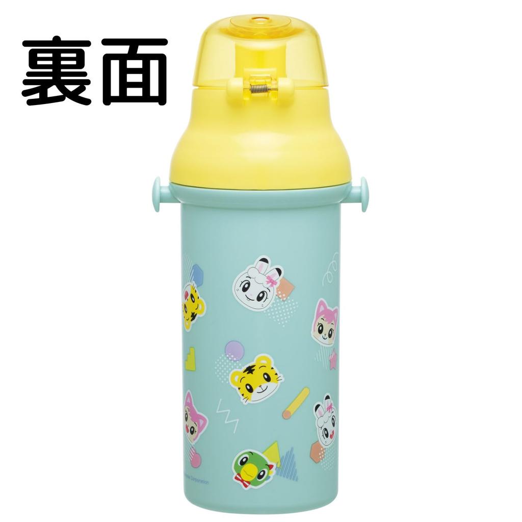 Skater Direct Drinking Water Dishwasher Made in Shimajiro POP Children's Bottle, Plastic, 480ml, One-Push Opening, Safe, Japan, Design, PSB5SAN-A
