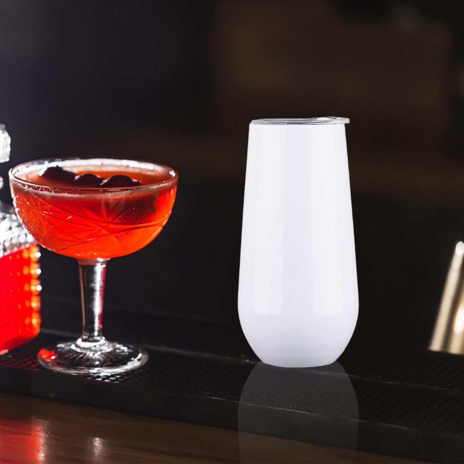 

Элегантный винный бокал из нержавеющей стали 6 унций с двойными стенками и изоляцией для пикников