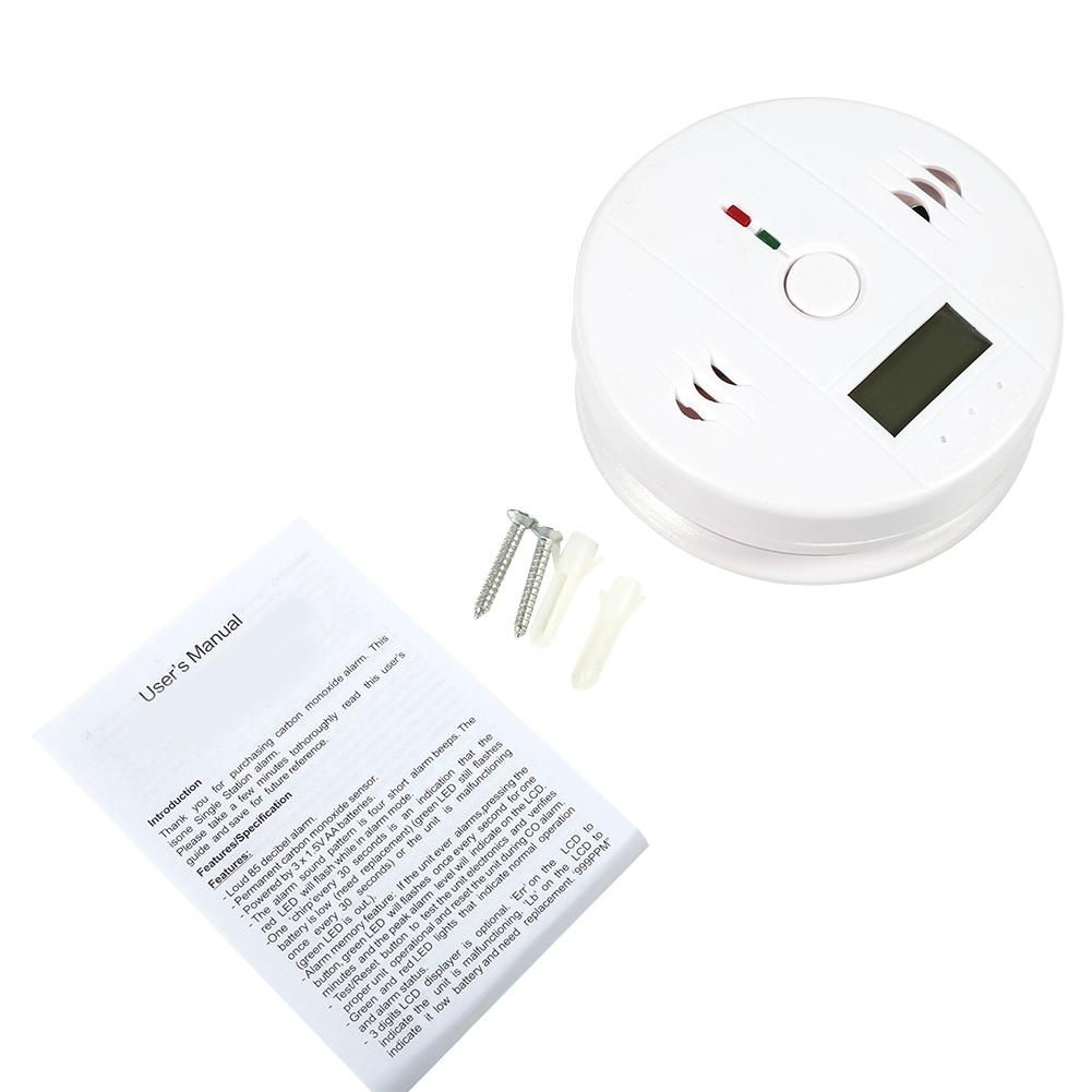 1PC LCD Display CO Carbon Monoxide Detector Sensor Tester with Sound Light Alarm Warning Hot