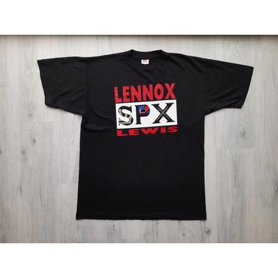 Vintage 90s Lennox Lewis Spx Boxing Fight Rare T Shirt Casual Oversized Vintage Breathable Graphic Fashion Stretched