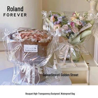 Roland Transparent Floral Dust Bag - Clear Bouquet Sleeve & Rainproof Delivery Wrap