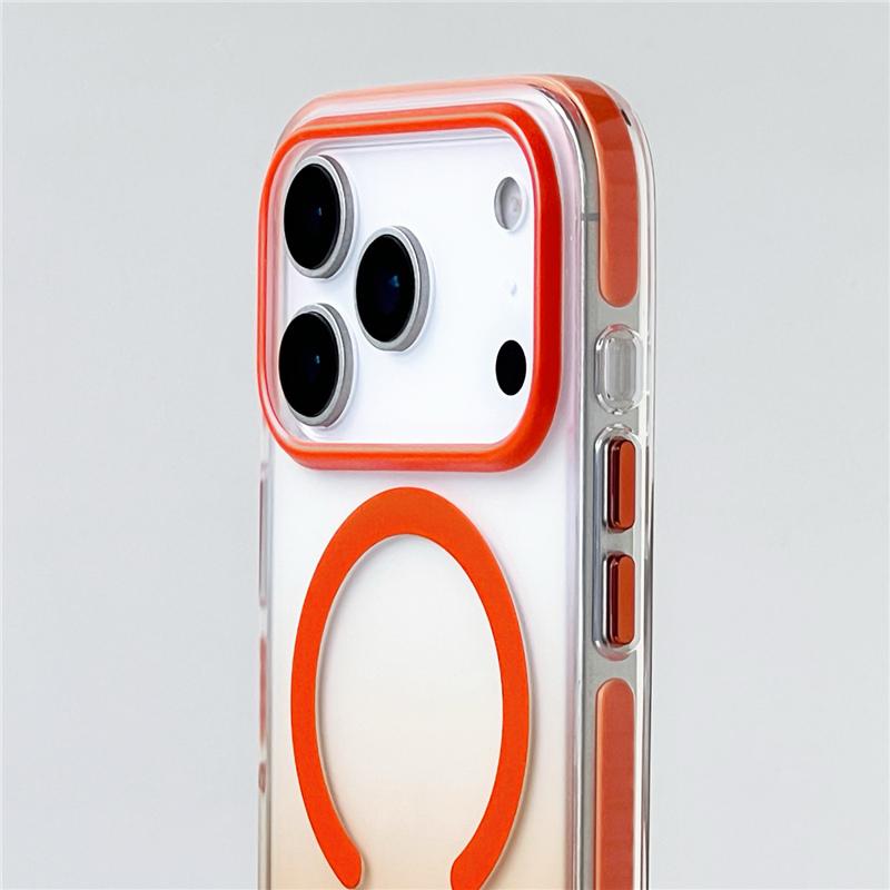Gradient Color Matte Shockproof for Magsafe Case For iPhone 17 Air 16Pro 17Pro Max Wireless Charge Magnetic Hard Back Cover