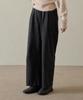 WIOE Pintuck Cotton Wide Pants_Charcoal