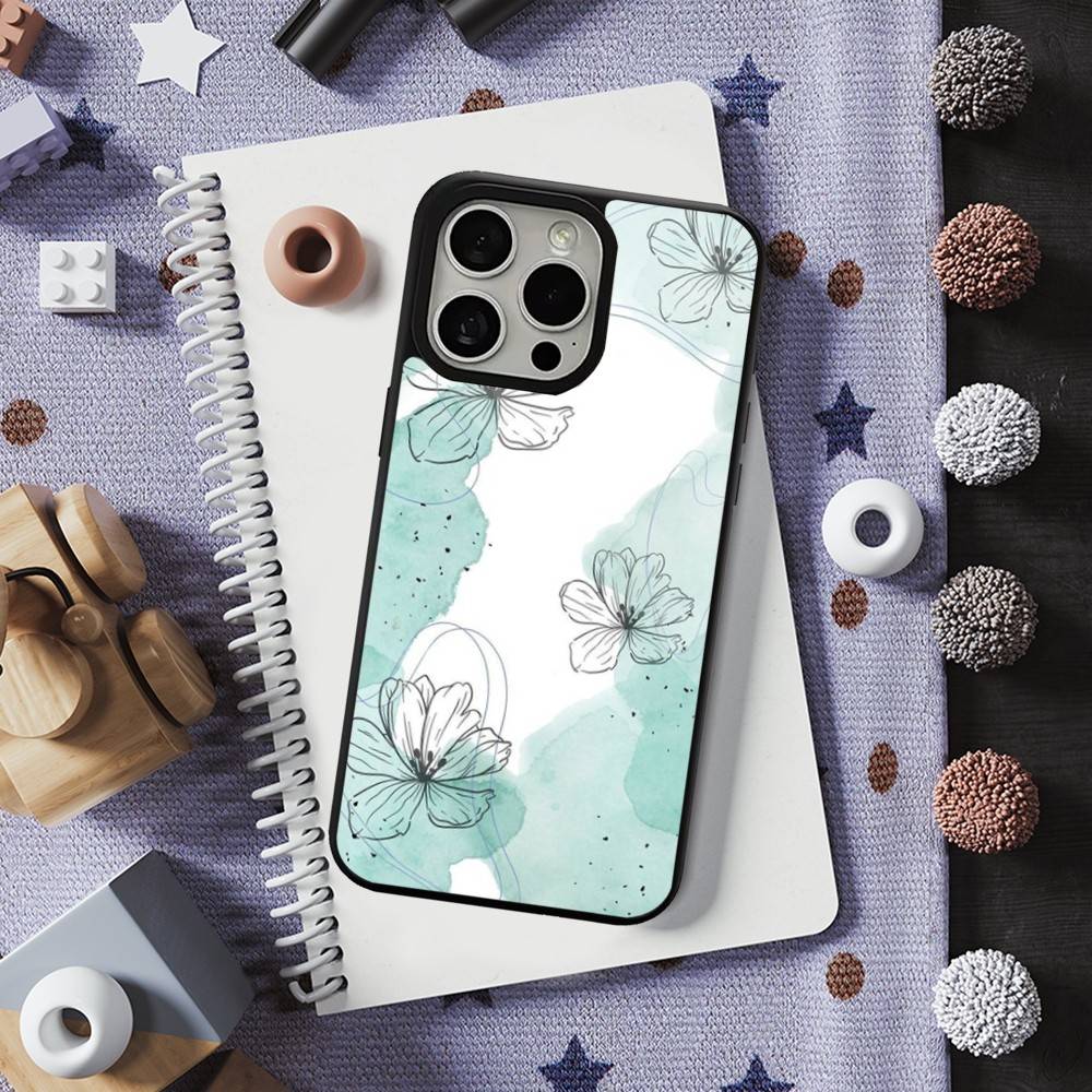 Hibiscus Hawaiian Flower For iPhone 12,Pro,16,15,Mini,13,17,Max,11,14,Plus,For Magsafe,Magnetic Wireless Charging Case