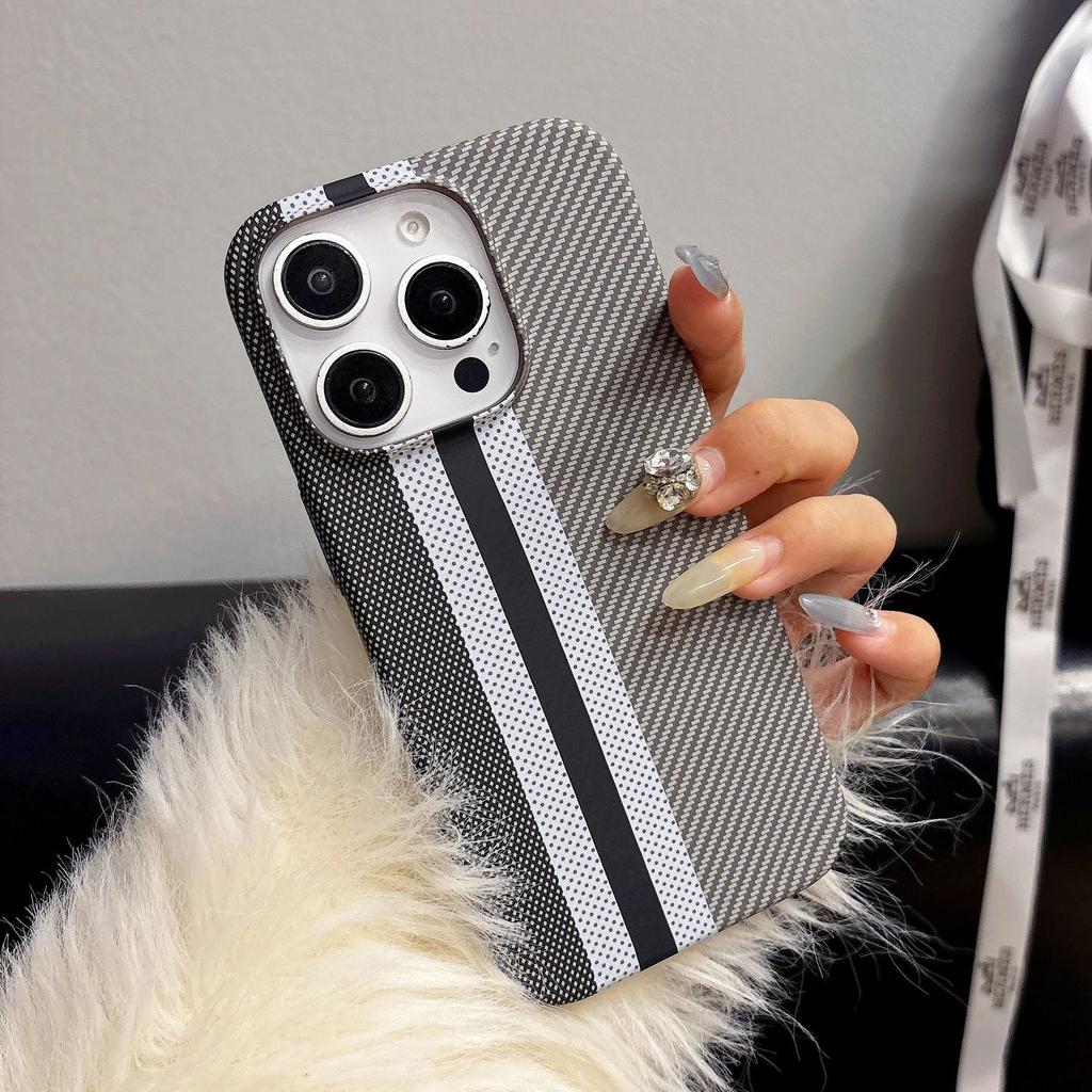 Kohlefaser-Textur Kunststoff Matt Stoßfänger Hülle Für iPhone 17 Air 16 15 14 13 12 Plus Pro Max Schlank Stoßfest Harte Rückseite Abdeckung