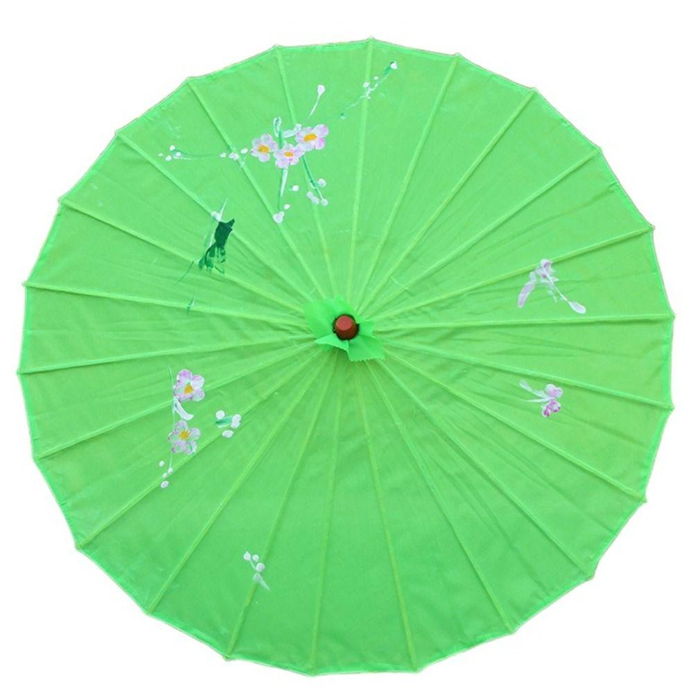 Vintage Oil Paper Umbrella Chinese Traditional Paper Parasol Folding Dance Umbrellas  Wedding