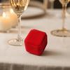 Ring Storage Box, Octagonal Design, with Soft Flannel Organizer, Shockproof Scratch-Proof Ring Box for Engagement Wedding Proposal