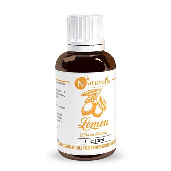 Naturalis Essence of Nature Cold Pressed Lemon Essential Oil 100% Pure, Natural & Undiluted Therapeutic Grade for Skin Pigmentation, Face, Hair, 30ml