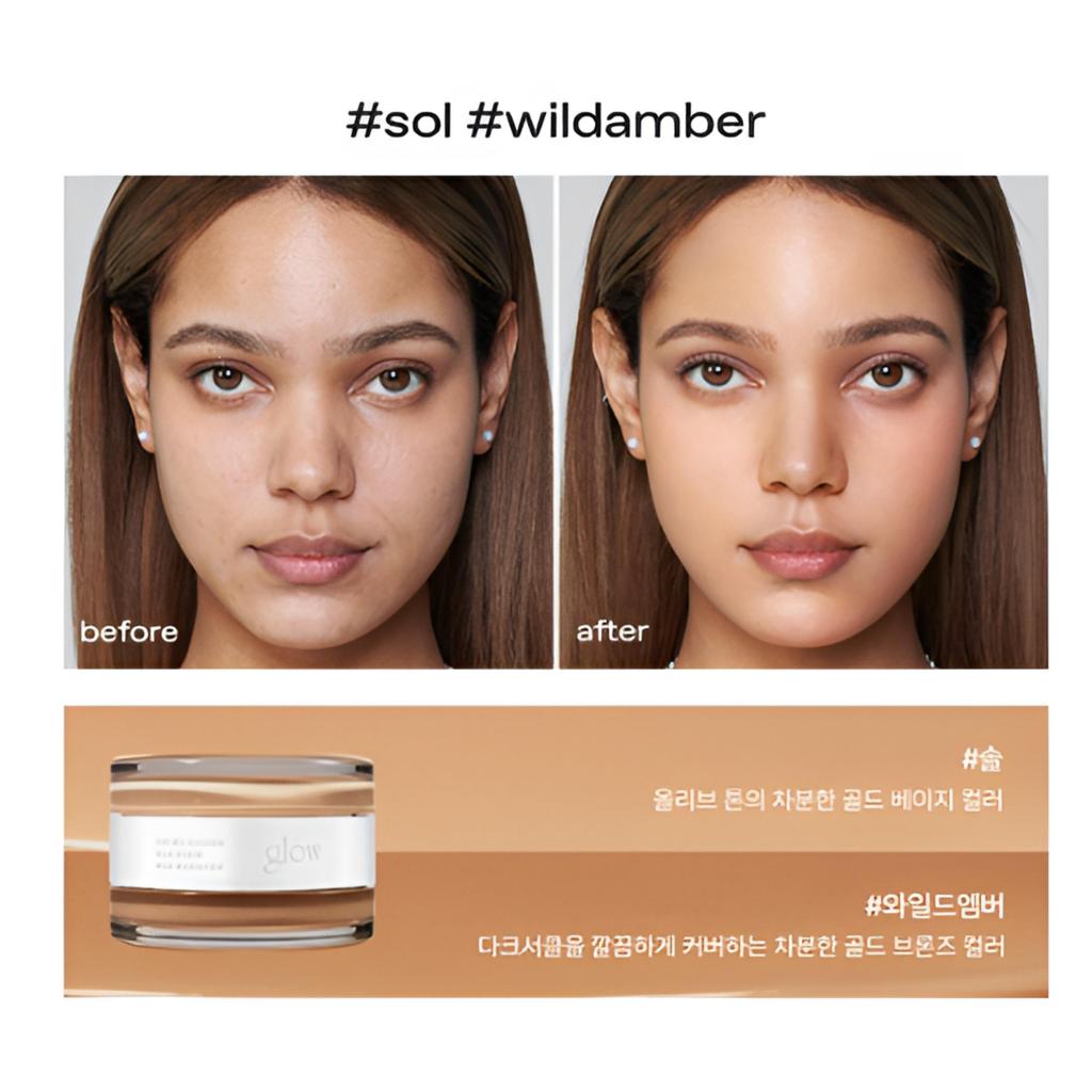 Glow Not Dry Concealer – Hydrating Full Coverage Liquid Concealer for Smooth Flawless Skin