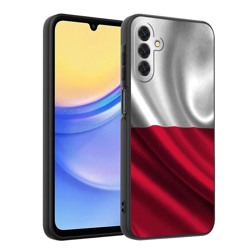 Poland Flag White Red Soft Phone Case for Samsung A17 A37 A57 A16 A26 A36 A56 A15 A25 A35 A55 A14 A24 A34 A54 A13 A23 A33 A53 A5