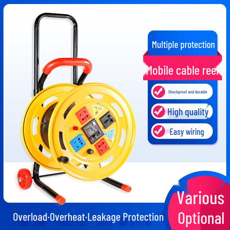 Portable Movable Cable Reel Winder and Roller Spool